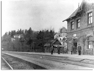 1895 Bahnhof Fahr und Landvilla Roentgen Haus Friedrichstein